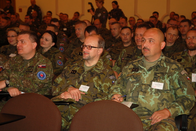 Opening meeting of the Spring Challenge 2016 command post exercise